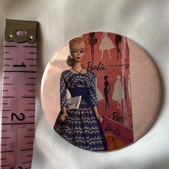 badgeaminit Other - Vintage badge a minit Barbie Teenager pin